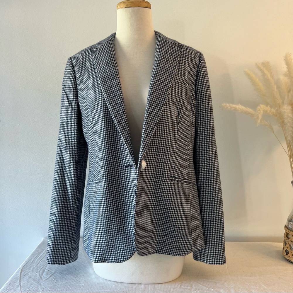 NWT J.Crew Blue and White Campbell Blazer - Picture 3 of 11